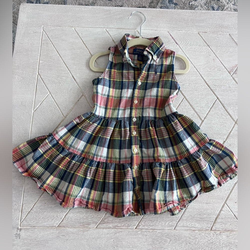 Polo Ralph Lauren toddler plaid dress size 2